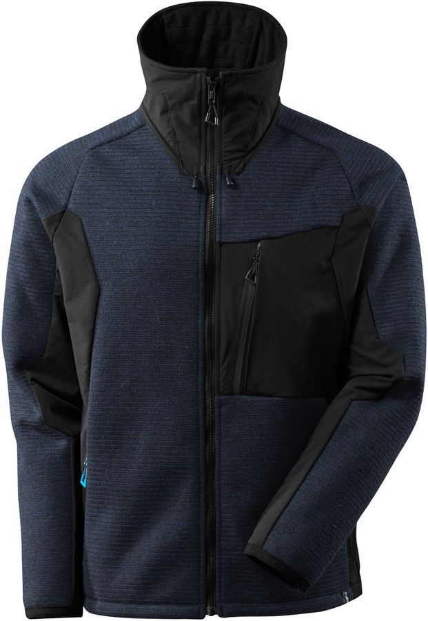 Advanced Strickjacke mit Membran - 78% Polyester/15% Polyacryl, 460 g/m²