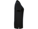 Damen-Poloshirt Stretch Gr. XL, schwarz - 94% Baumwolle, 6% Elasthan, 190 g/m²