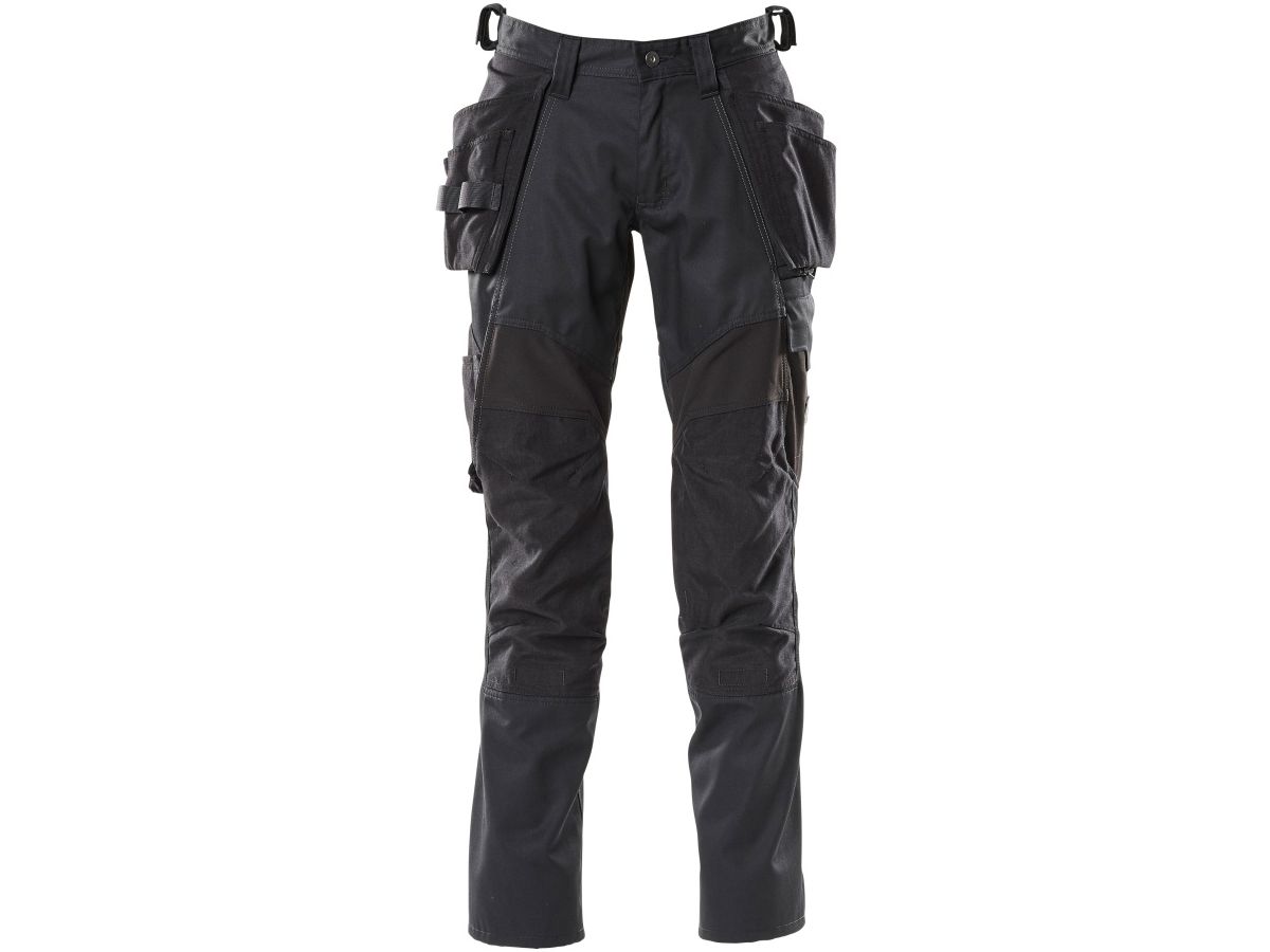 Hose mit Hängetaschen, Gr. 76C46 - schwarz, Stretch-Einsätze