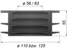 Übergangsadapter - Universal für 56/63 mm