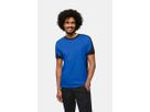T-Shirt Contrast Mikralinar Gr. 2XL - royalblau/schwarz