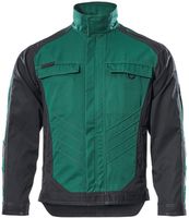 Fulda Arbeitsjacke, Gr. 2XL - grün/schwarz, 65% PES/35% CO