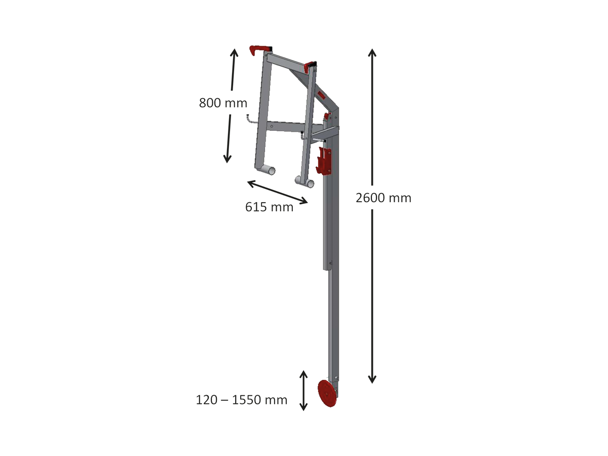 Riwega RSS Dachständer - Aluminium, UNI EN 13374 Kl. B