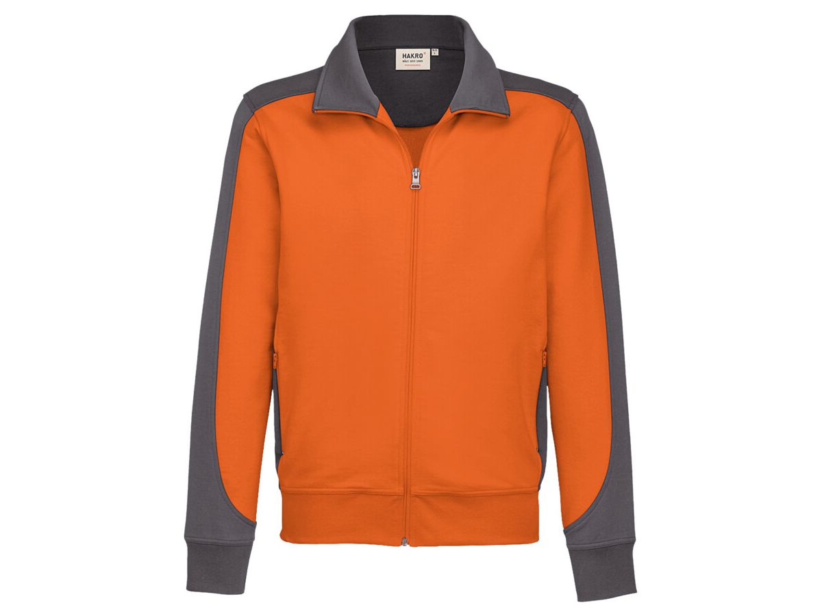 Sweatjacke Contrast Performance - 50% Baumwolle / 50% Polyester