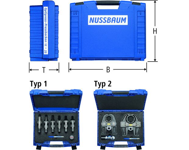 Koffer, ohne Inhalt - zu Optipress-Pressbacken