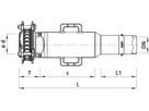 Einbauschlaufe mit SYNOFLEX-Muffe BAIO - PN 16  DN 100 (104 bis 132 mm)  5346