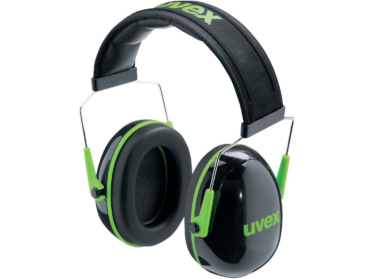 UVEX K1 Kapselgehörschutz SNR 28 dB - schwarz/grün