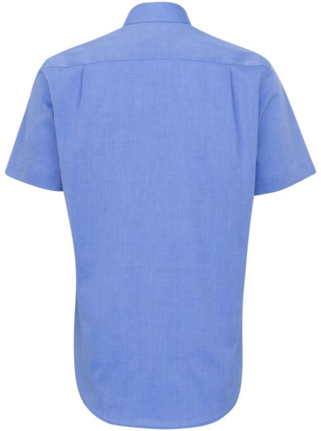 City Kent Hemd MEN 1/2 gewebt Gr. 46 - mittelblau, 100% CO