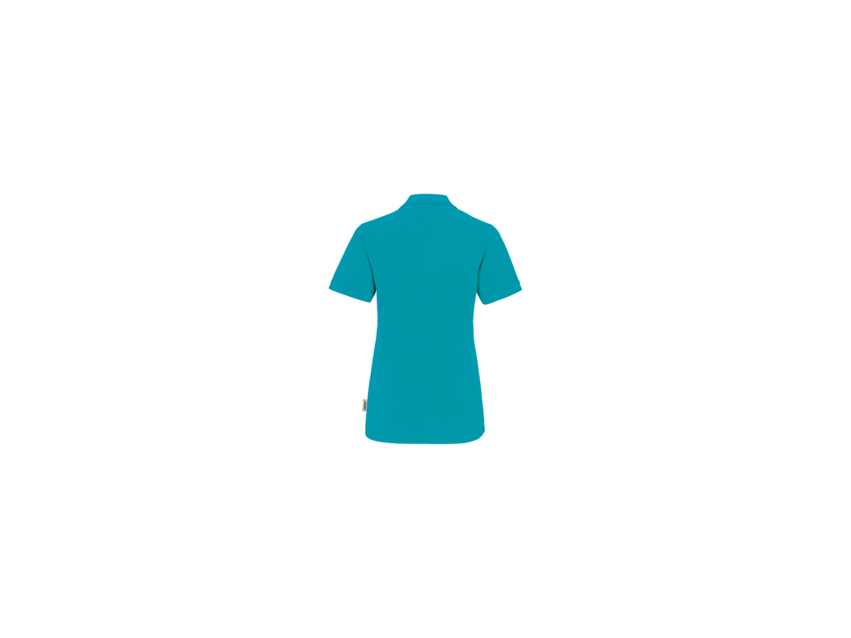 Damen-Poloshirt Perf. Gr. L, smaragd - 50% Baumwolle, 50% Polyester, 200 g/m²