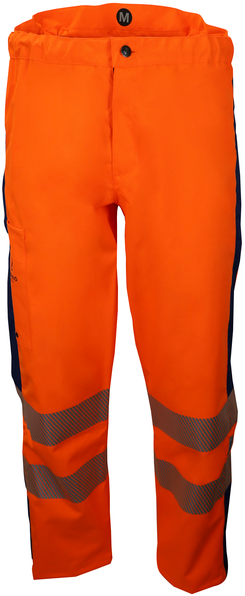 Bormio Uetliberg Regenhose - HiVis orange/dunkelblau
