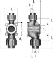 Sanipex T mit Flansch