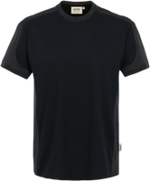 T-Shirt Contrast Perf. 2XL schwarz/anth. - 50% Baumwolle, 50% Polyester, 160 g/m²