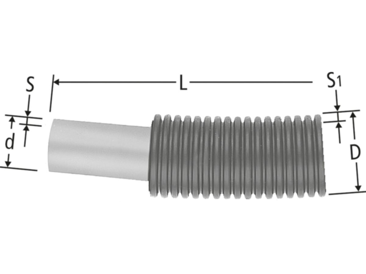 Optiflex Flowpress-Rohr formstabil - in Schutzrohr, PE-XC, 25 à 25m