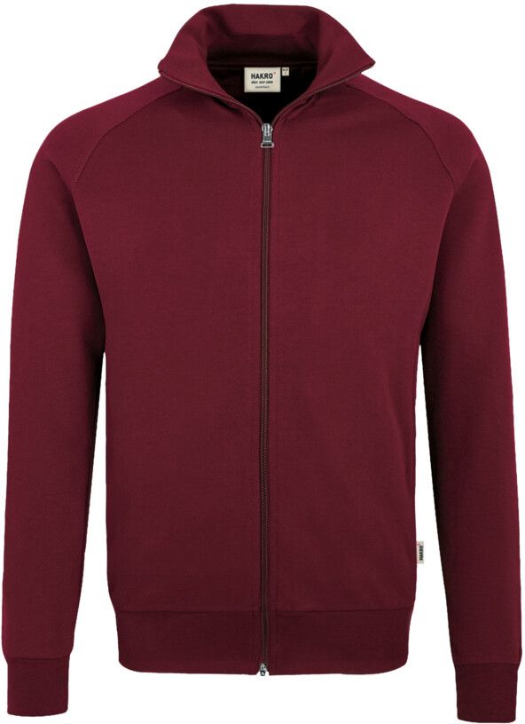 Sweatjacke College Sportlicher Raglan- - Schnitt 70% Baumw. 30% Polyest.300 g /m²