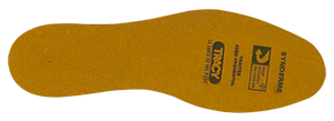 Braune Antigeruchs-Sohle aus - Lederfaserstoff mit Kohlelatex