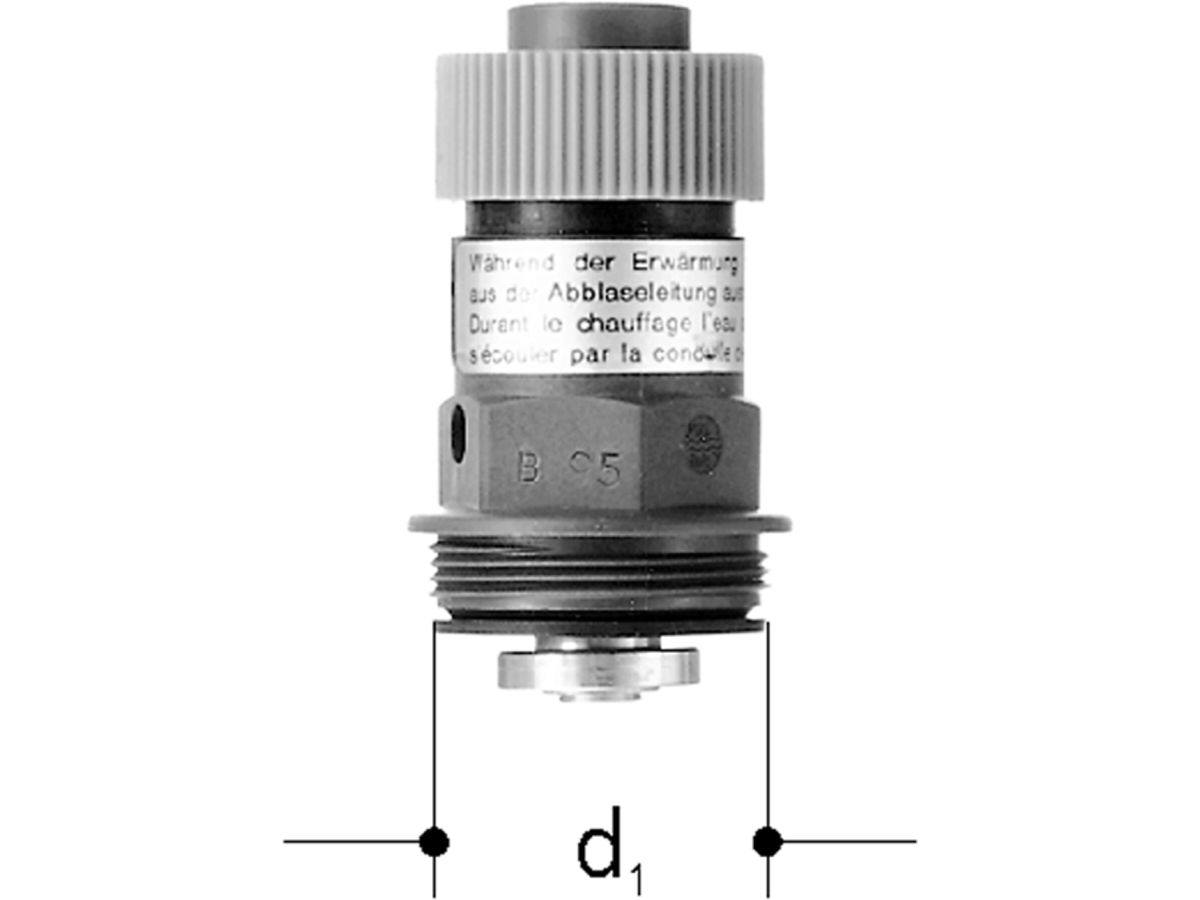 Oberteil Sicherheitsventil JRG 1/2"