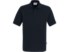 Pocket-Poloshirt Top Gr. L, schwarz - 100% Baumwolle