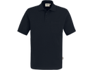 Pocket-Poloshirt Top Gr. XL, schwarz - 100% Baumwolle