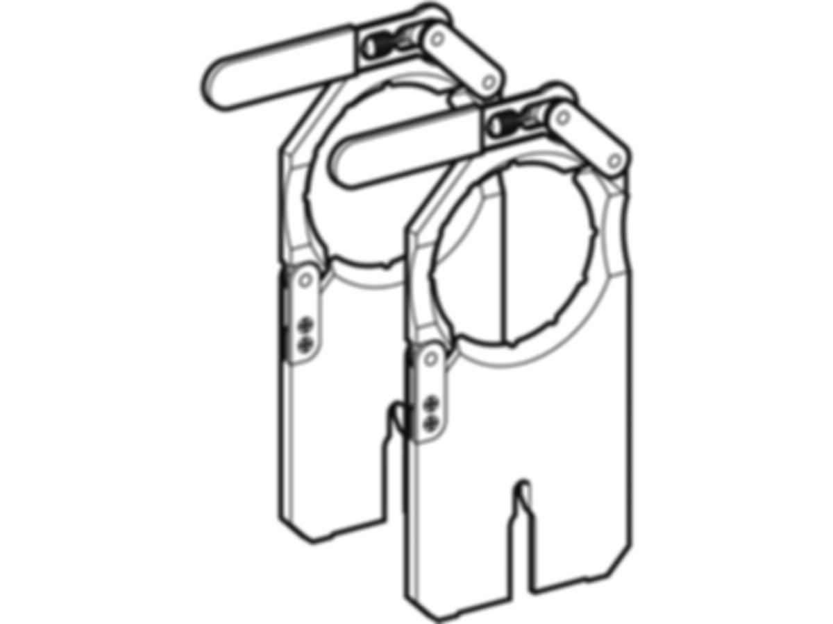 Geberit Aupspannplatten-Garnitur - für Schweissm. "Media und Universal"
