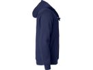 CLIQUE BASIC Hoody Junior Gr. 140 - dunkelmarine, 65% PES / 35% CO, 280 g/m²