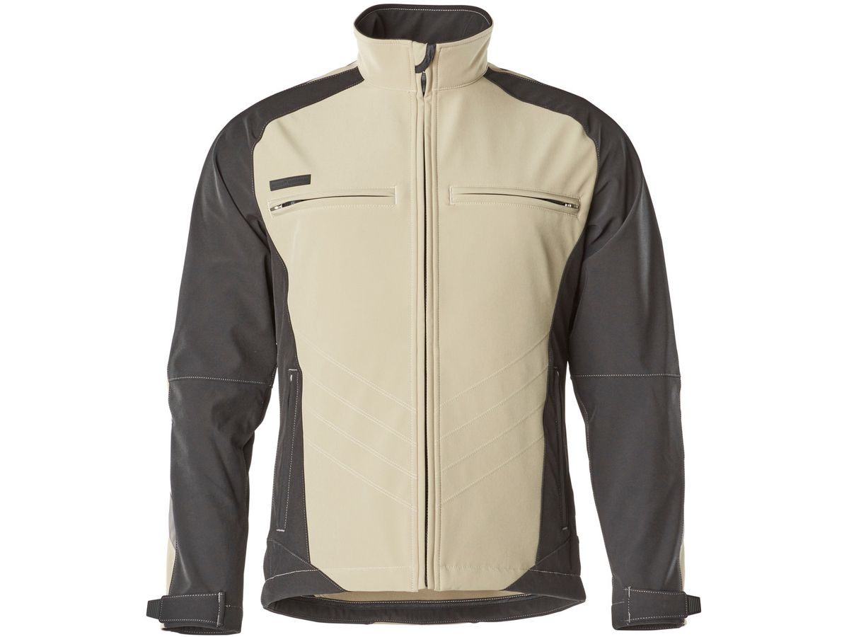 Dresden Soft Shell Jacke Grösse XL - 100% Polyester khaki/schwarz