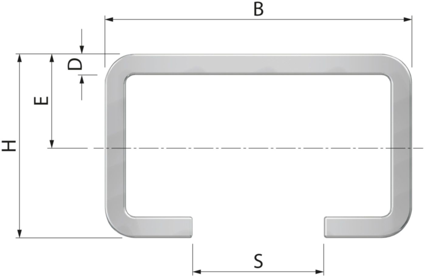 Montageschiene FLAMCO R0 HxB 18x28 mm - à 2 m, verzinkt