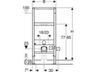 Geberit Duofix-Wand-WC-Element - Typ 112, für Zweistückanlagen