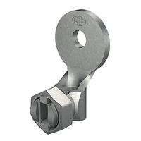 Kabelschuh ohne schr. Cu-verzinnt - Draht 6mm, Oesen d8mm