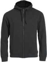 CLIQUE Classic Hoody full zip Gr. 2XL - anthr.-melange, 60% Baumw./40% Polyest.