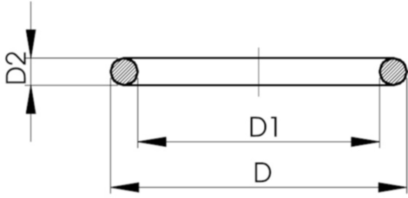 Anschlussdichtung EPDM - passend zu Kugelhahnen Typ 546