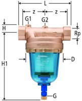 Feinfilter PN 16 Nussbaum - Nr. 18010