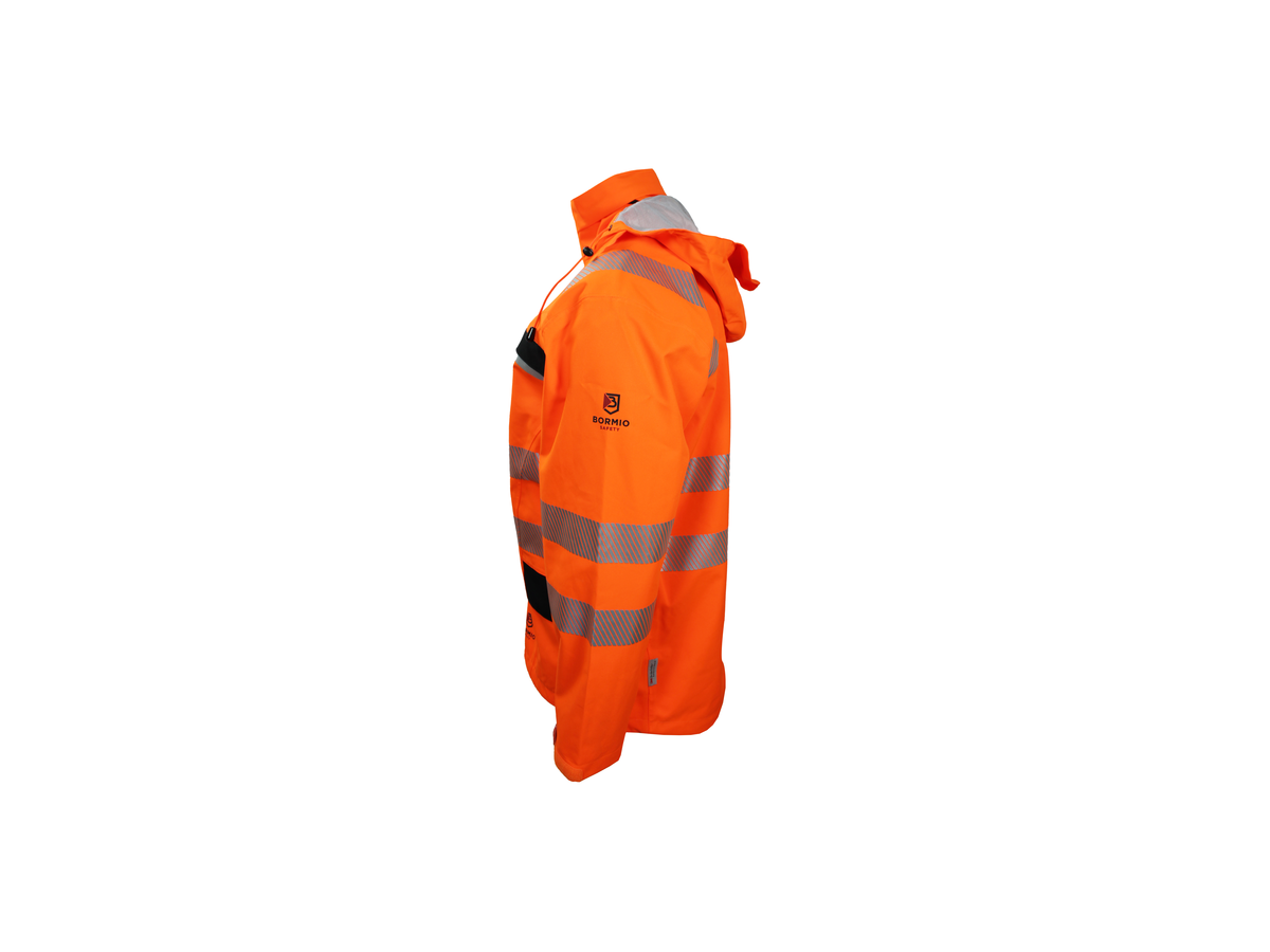 Bormio Speer Regenparka Gr. 035 (XL) - orange/schwarz, mit 3M Reflektoren