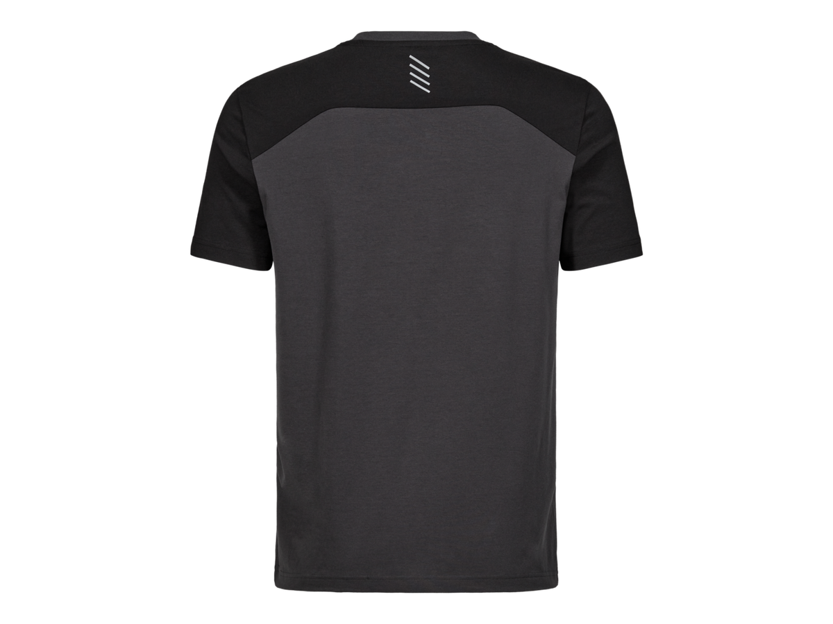 ENTIRE Herren T-Shirt Gr. M - Anthrazitgrau/Schwarz