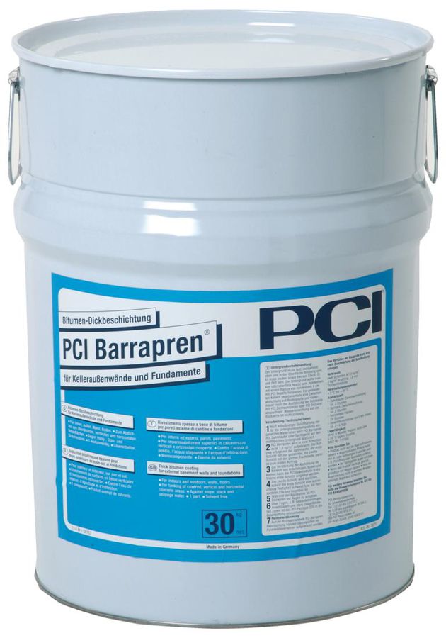 PCI Barrapren, Bitumendickbeschichtung - für Kelleraussenwände/Fundamente
