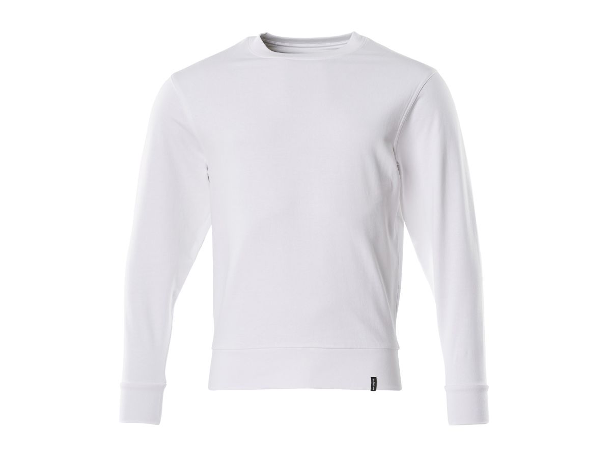 MASCOT® Sweatshirt, weiss L - 60% Bio-Baumwolle/40% Recyceltes Poly