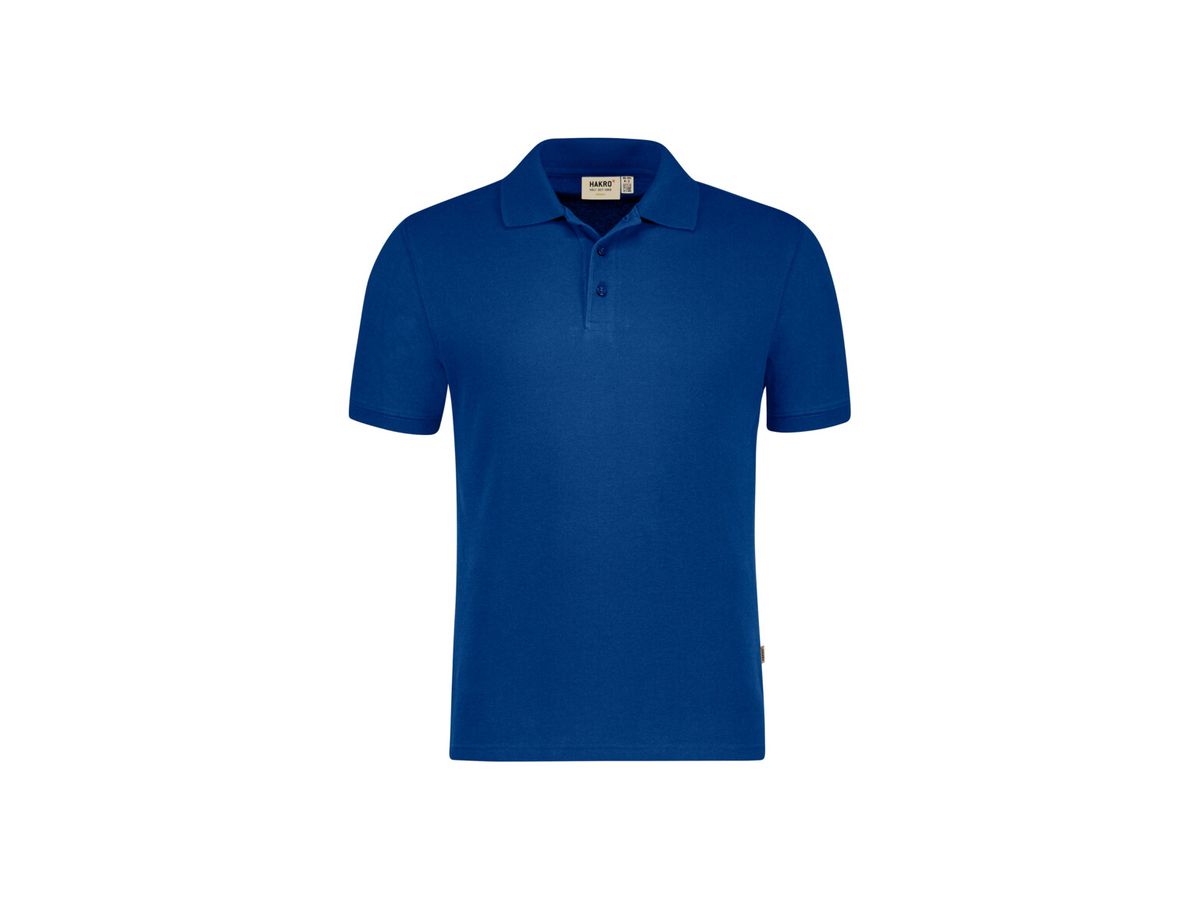 Poloshirt HAKRO Bio-Baumwolle GOTS - royalblau, 3XL