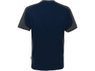 T-Shirt Contrast Perf. S tinte/anthrazit - 50% Baumwolle, 50% Polyester, 160 g/m²