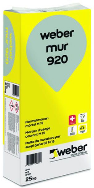 Weber mur 920 - Zement-Mauermörtel