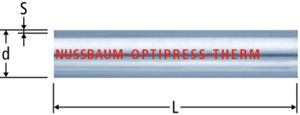 Optipress-Therm-Rohr, in Stangen à 6 m - mit durchgehender roter Linie