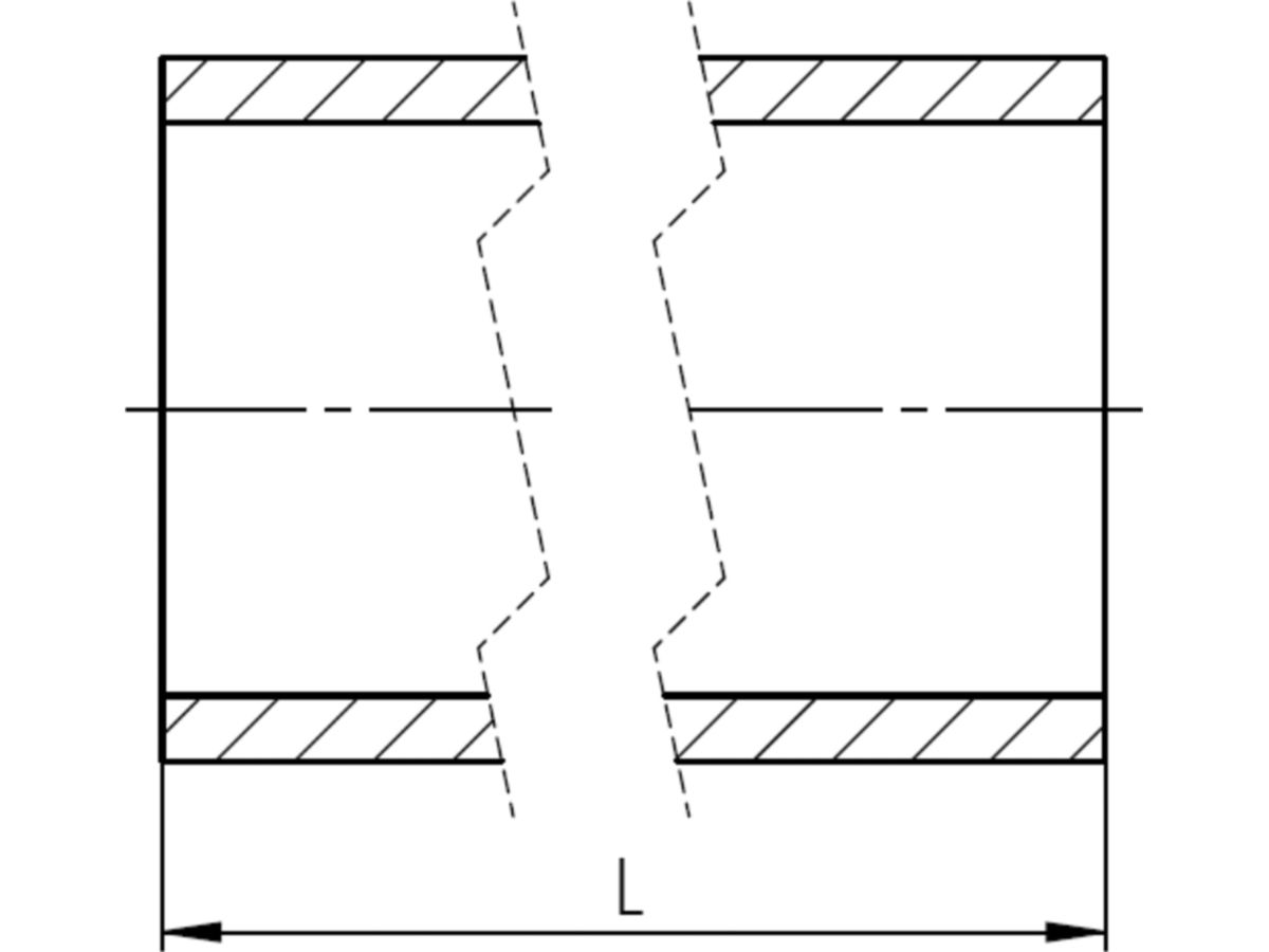 HDPE-Druckrohr PE100 S-8/PN10 - blau-gestreift für Wasser Stg. à 10 m.