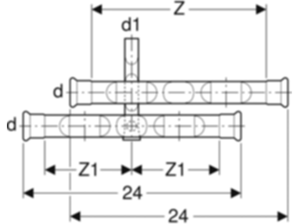 MPF-Heizkörperanschl. 15-15 mm - für Rücklauf