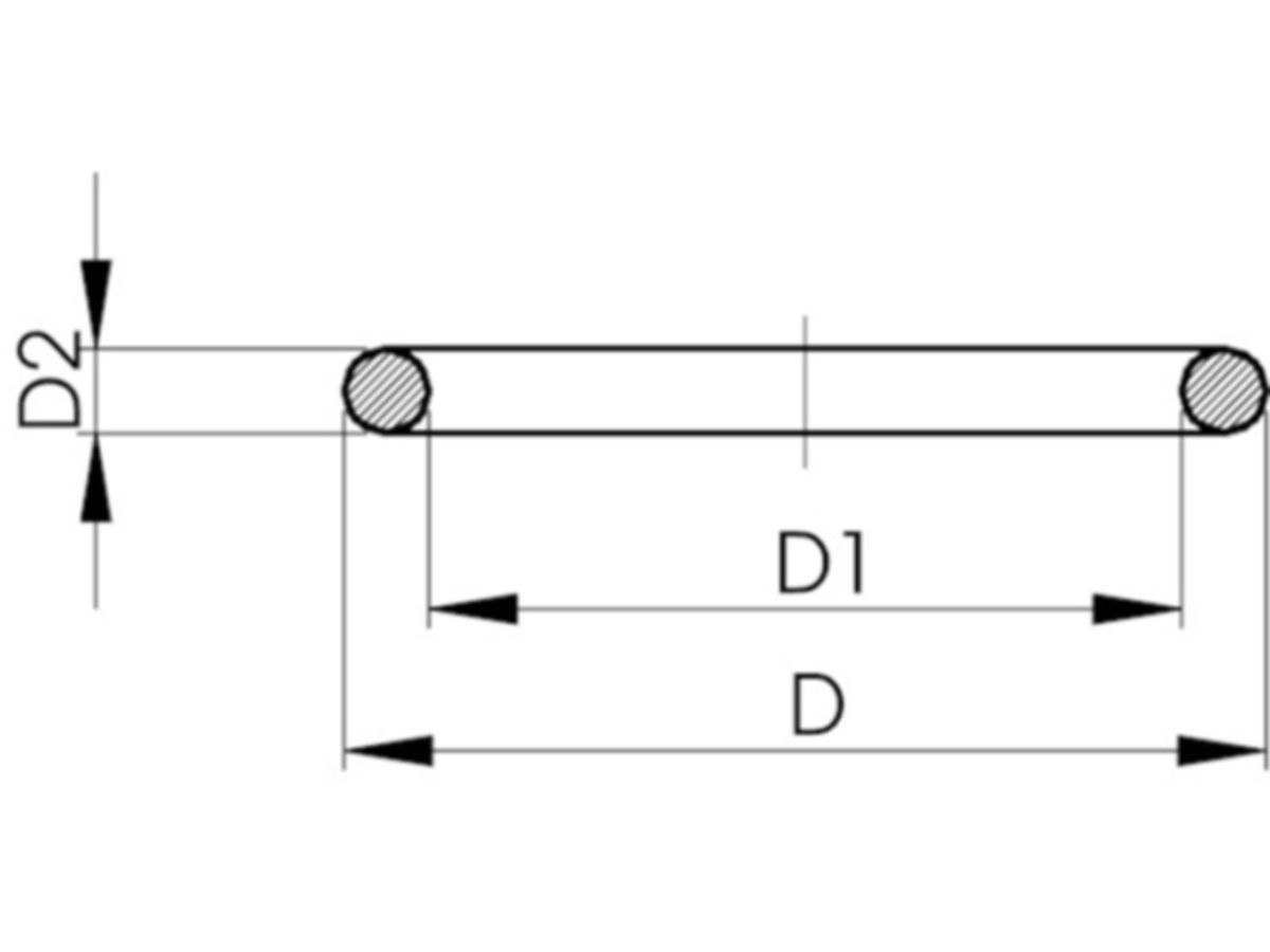 Anschlussdichtung EPDM - passend zu Kugelhahnen Typ 346