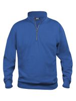 CLIQUE BASIC Half Zip royalblue, Gr.2XL - 65% Polyest. 35% Baumw. 280 g/m2