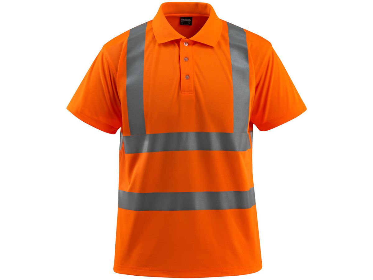 Bowen Polo-Shirt, Grösse S - hi-vis orange, 100% Polyester, 160 g/m²