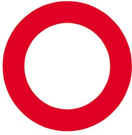 Signaltafel 2.01 - Allgemeines Fahrverbot