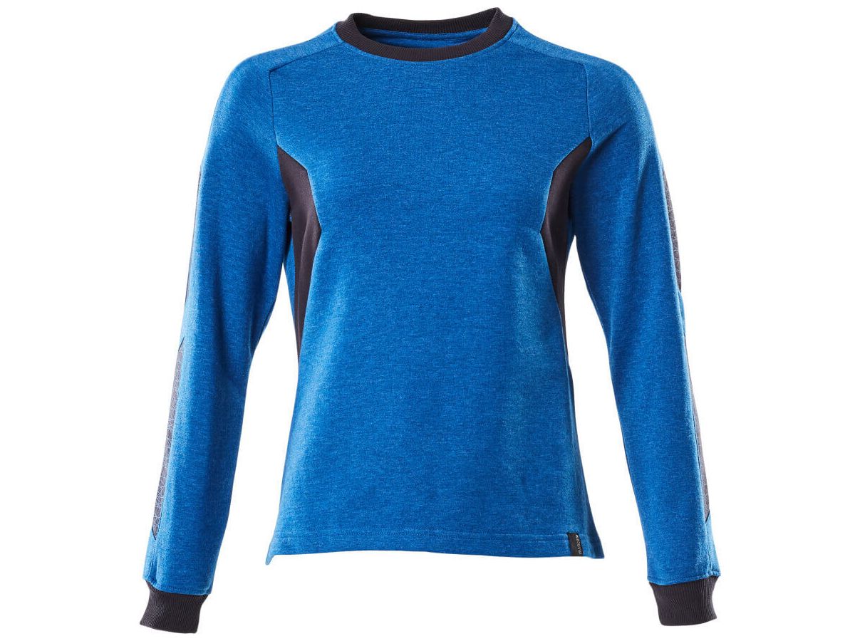 Sweatshirt, Damen, Gr. 4XLONE - azurblau/schwarzblau, 60% CO / 40% PES