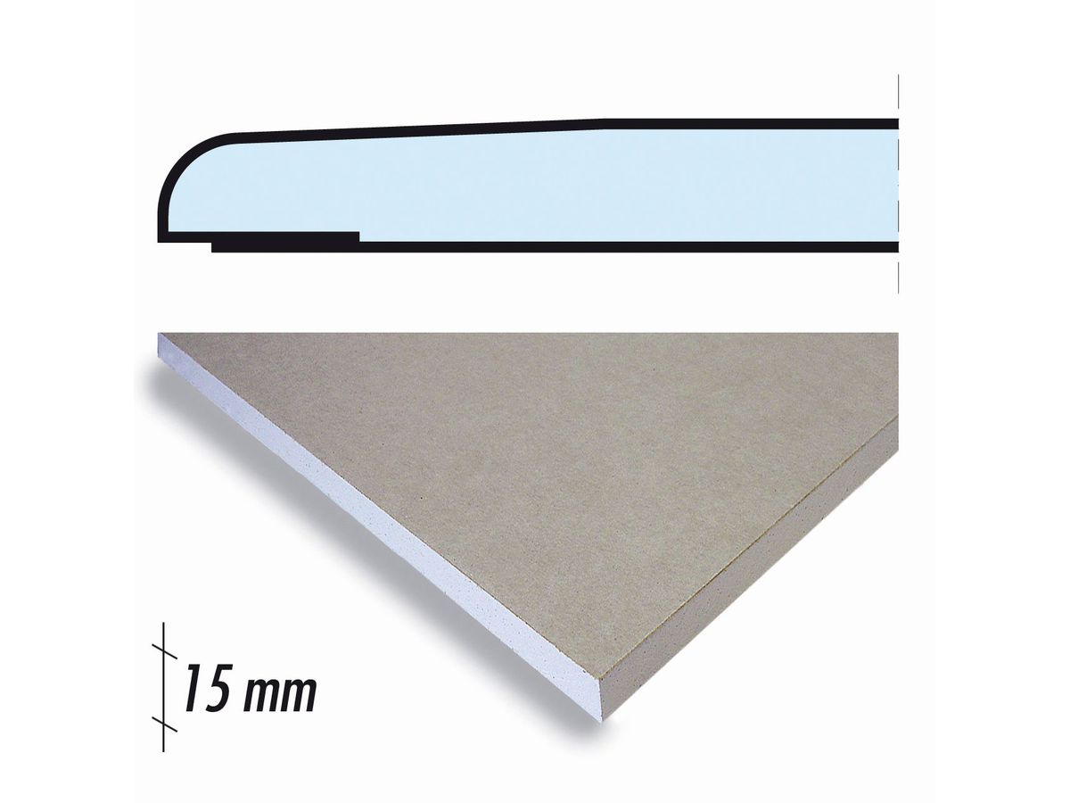 Knauf GKP Platten 15 mm - Gipsbauplatte, 125/250 cm