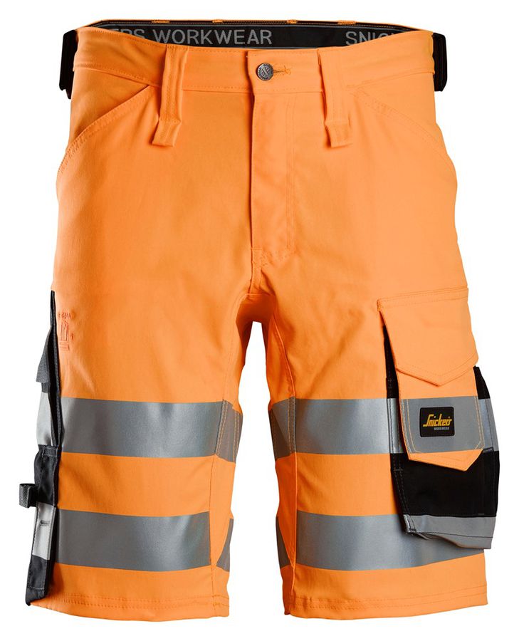 Snickers HighVis Stretch Shorts - CLI, Slim Fit