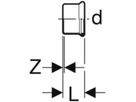 Mapress Verschlusskappe 35 - Edelstahl 1.4401