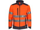 Warnschutzjacke, leuchtorange/grau - CLIMASSOFT REFLEX, Gr. L